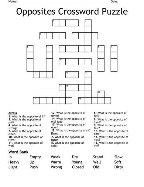 flops opposite crossword